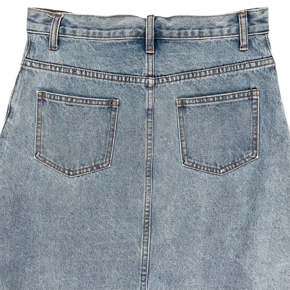 GUCCI Embroidered Cat Floral Denim Skirt US 4 Small - Picture 9 of 14